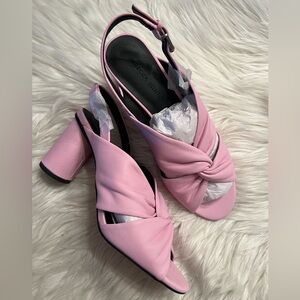 NIB Rebecca Minkoff Agata Block Heel Slingback Sandals 6.5